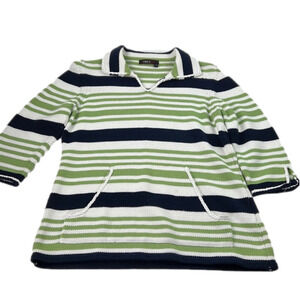 Orly  Sport striped collared Knit